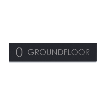 Πινακίδα GROUND FLOOR - Μαύρο Σαγρέ|#|Γκρι Ανοιχτό Σαγρέ|#|Λευκό Σαγρέ|#|Γκρι Σαγρέ|#|Μπλε Σαγρέ|#|Καφέ Σαγρέ|#|Χρυσό Γυαλιστερό|#|Μπρονζέ|#|Γκρι Μπεζ Σαγρέ|#|Μπεζ Σαγρέ
