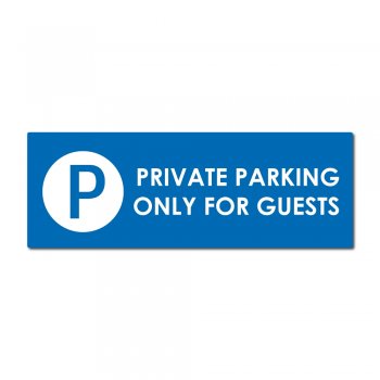 PRIVATE PARKING - Λευκό Ματ