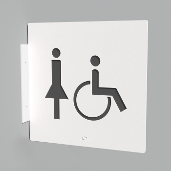 WC PROJECTING SIGN GIRL + AMEA